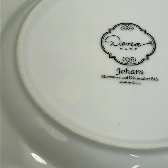 ⭐️2 Dena Home Johara Salad Plates Blue Green Ikat Pattern - Picture 3 of 7